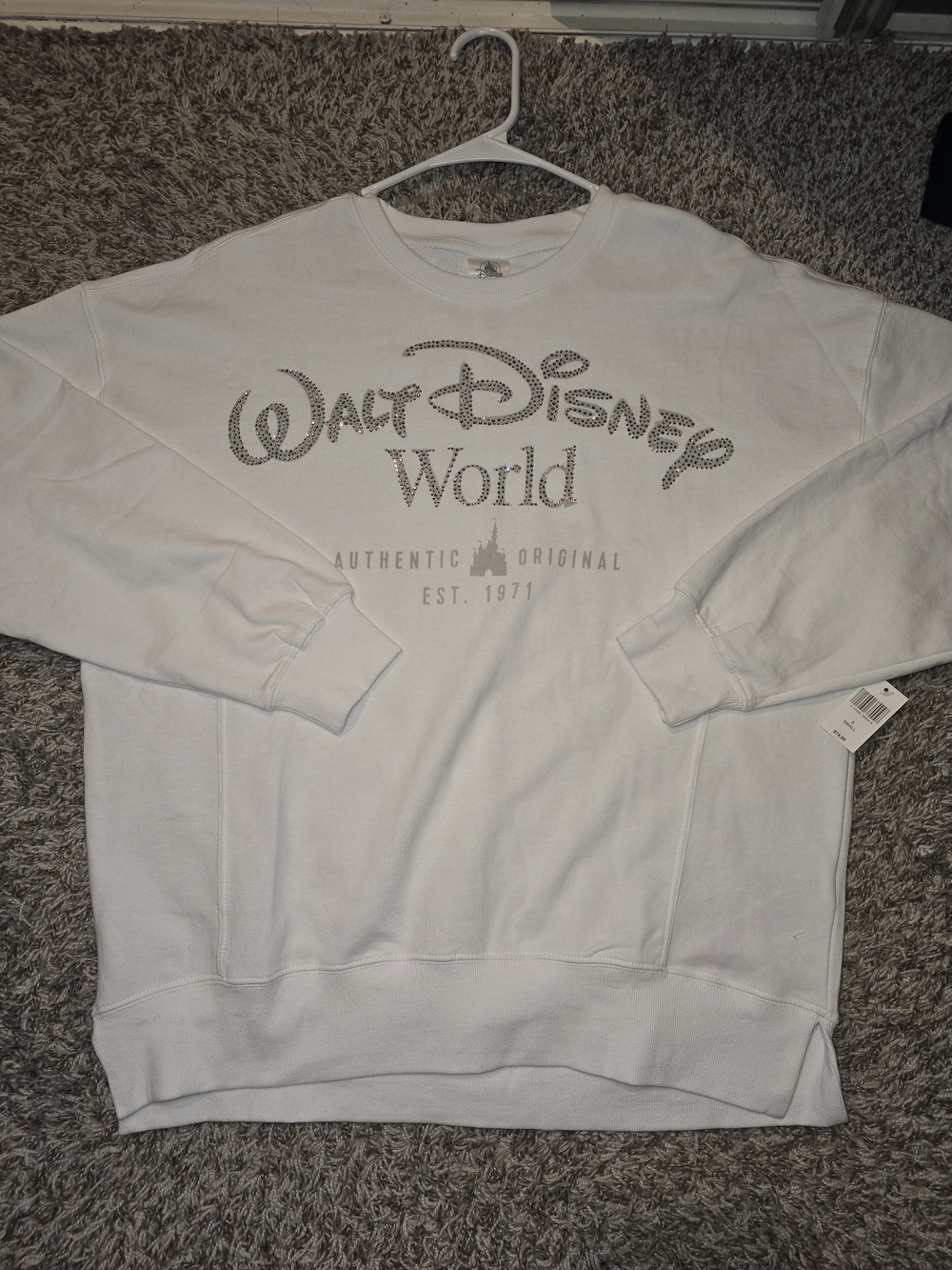 Walt Disney World rhinestone sweatshirt NWT small